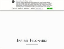 Tablet Screenshot of infissifilonardi.it